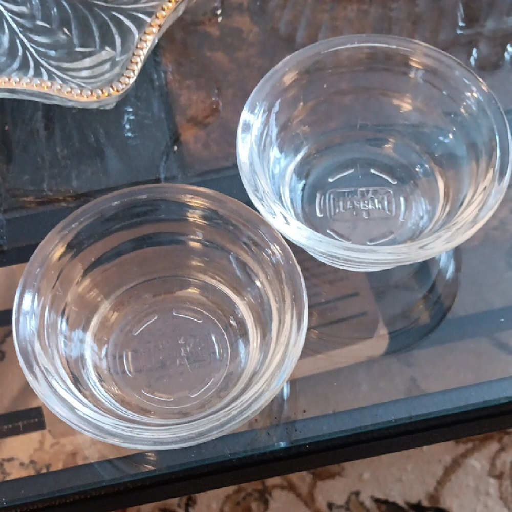 VINTAGE GLASBAKE CUSTARD DISHES